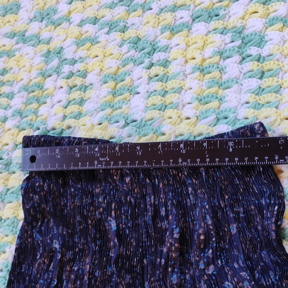 Uniqlo Dark Blue Floral Maxi Skirt - Picture 3 of 7